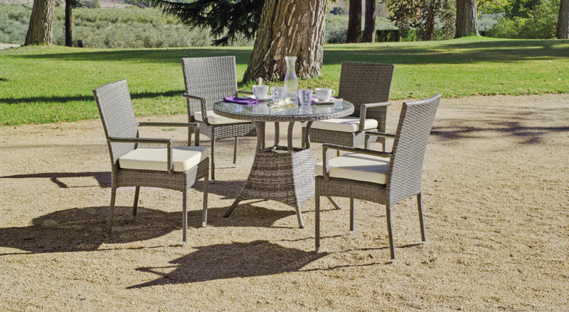 Mesa de jardín extensible: modelo Camelia