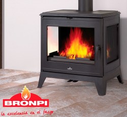 Estufa de leña 14Kw Bury 14 Bronpi