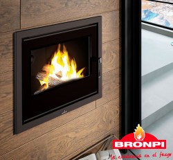 Chimenea Bronpi insertable Hydro 80E Vision