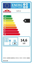 Estufa de leña en fundición de 14Kw modelo Bury-14 de Bronpi