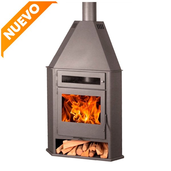 Chimenea de rincón con horno R8 de Juan Panadero