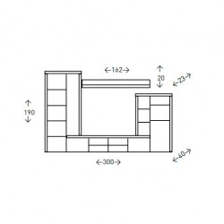 Composición de salón modelo Alpin