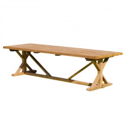 mesa jardin noale hevea madera teka