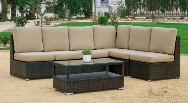 Set modular de terraza modelo Arizona 9 Hevea