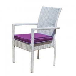 sillon jardin ratán blanco emir 3 hevea