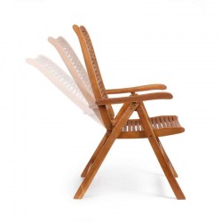 set de mesa y sillas de jardin de madera noemi de bizzotto
