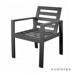 sillon de jardin en aluminio Camelia 30 de hevea