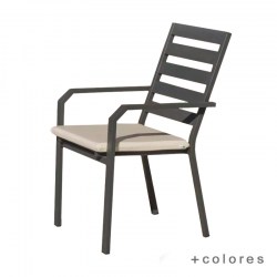 sillon de jardin en aluminio caravel 3 de hevea