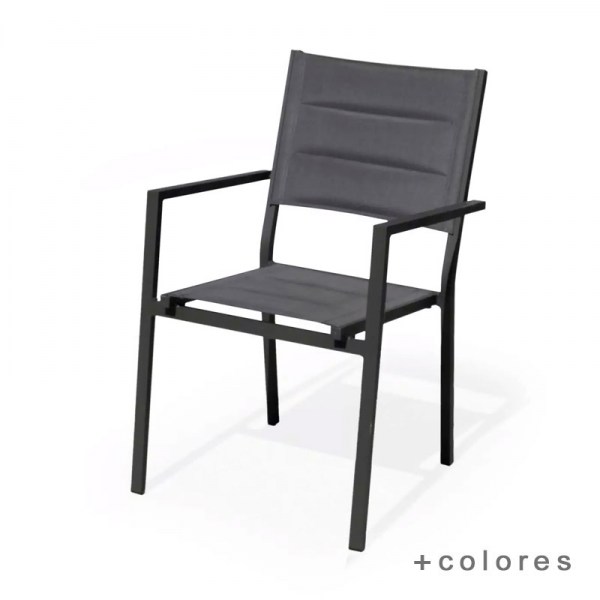 sillon de jardin en aluminio sion 2 de hevea