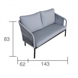 sillon envolvente de jardin tulus hevea